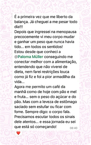Depoimentos Clientes - Paloma Muller - Nutricionista 13